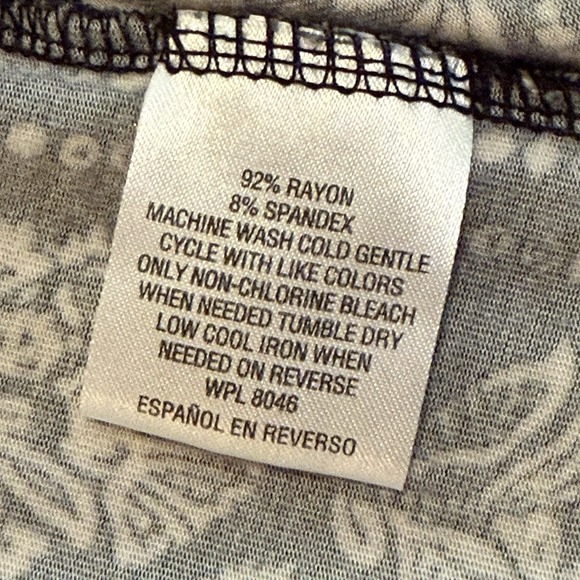 Style & Co. Womens M Sleeveless‎ Geometric Flowy Dress Boho Whimsigoth Lagenlook - Picture 7 of 7